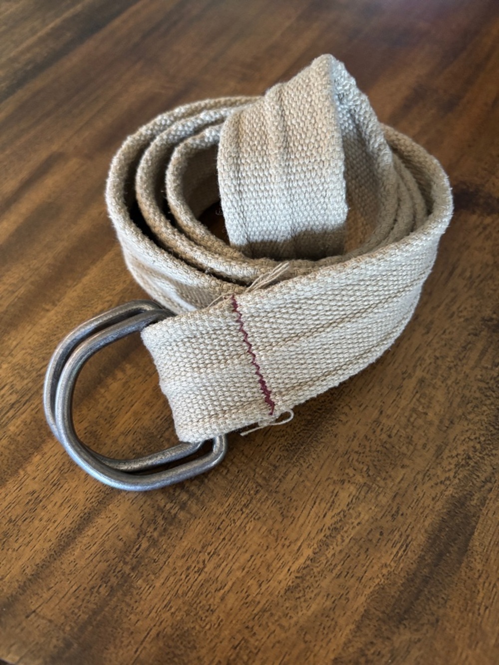 Tan cloth belt 44” overall length